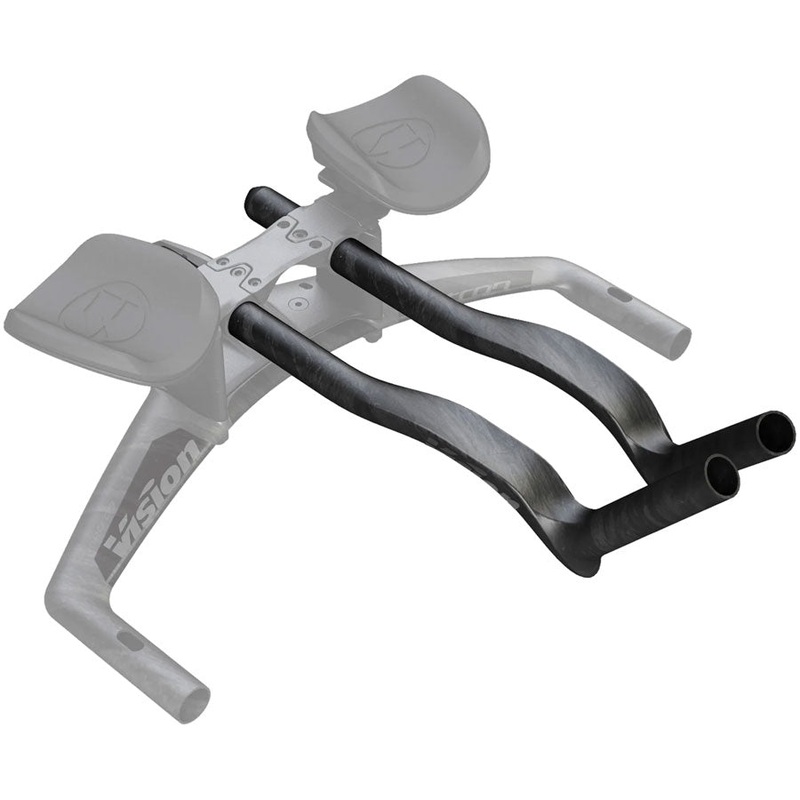 Vision Speed Extensions 400mm Length J-Bend Shape Aero Bar Add-on  Carbon
