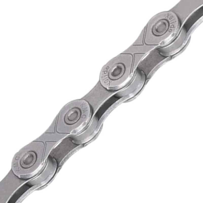 KMC XGlide EPT Chain – 9/10/11-Speed 126L Optimized Shimano CUES Drivetrain Gray
