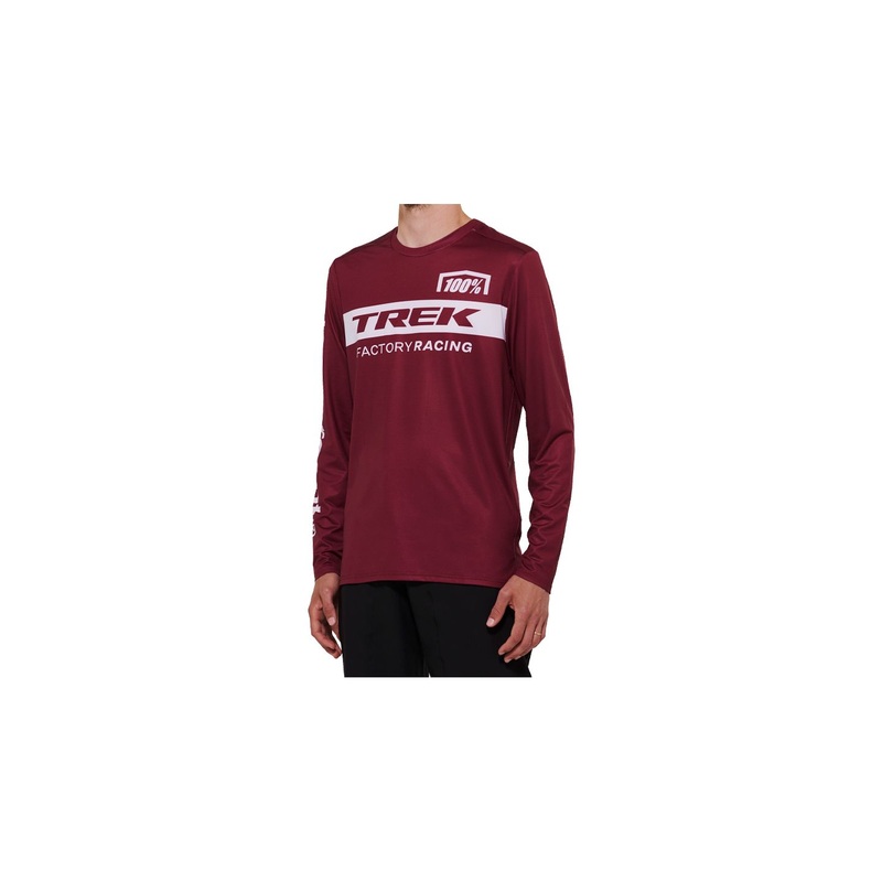Jersey 100 TFR Airmatic Long Sleeve Large Dark Red