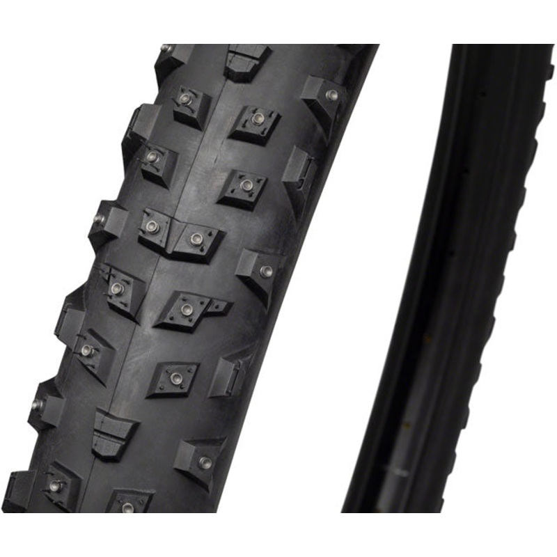 45NRTH Wrathchild Tire – Tubeless, Folding, Black, 120tpi, 252 XL Concave Carbide Aluminum Studs 27.5 x 3