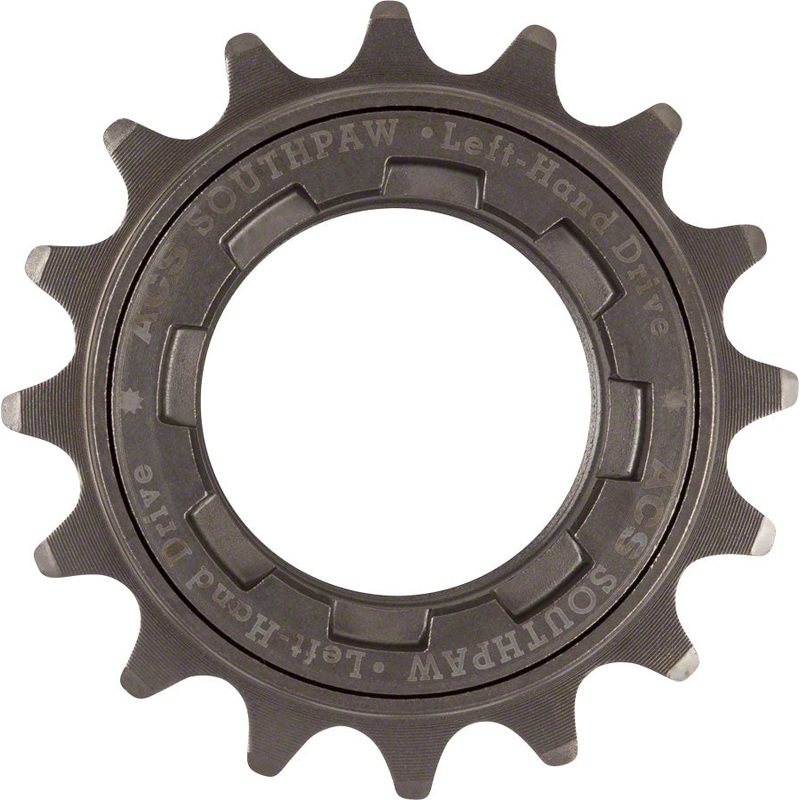 ACS Southpaw Freewheel – 16t, Gun Metal, For Left Hand Drive